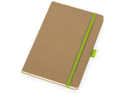 Блокнот А5 в твердой обложке «Sevilia Hard», Цвет крафтовый/зеленое яблоко