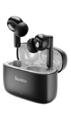 Наушники беспроводные "TWE-15", ANC+ENC, True Wireless, black, OLMIO