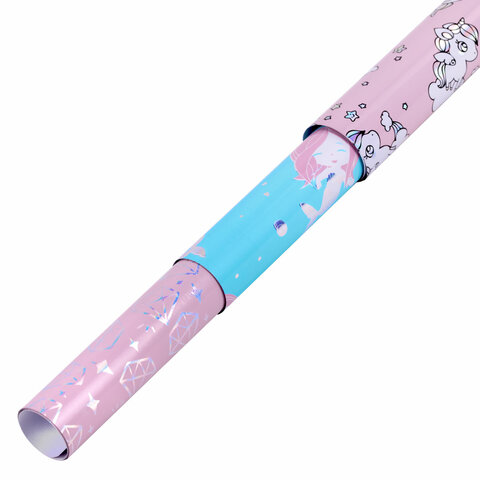 Бумага упаковочная подарочная С ЭФФЕКТАМИ НАБОР 3 шт., "Cute Set", 70х100 см, ЗОЛОТАЯ СКАЗКА, 591939
