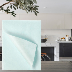 Салфетка нетканая микроволоконная 40*40см, 60 гр/м², 10 шт., зеленая