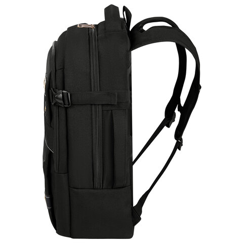 Рюкзак HEIKKI DESERTED (ХЕЙКИ) универсальный, отделение для ноутбука, EVA-спинка, черный, 48х34х18 см, 273876