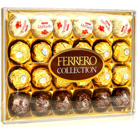 Набор конфет FERRERO "Collection", Ассорти из 3 вкусов с RAFFAELLO, 269,4 г, 9020000000556