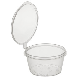Соусник одноразовый 50мл Стандарт с верхней крышкой прозрачный, ВЗЛП, ШК7609, 1245П2