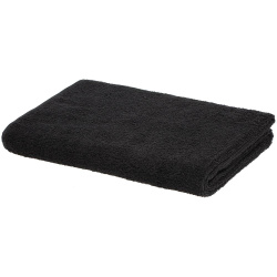 Полотенце отельное For Rooms, большое, черное, 70х140 см