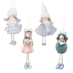 Украшение елочное, "Девочка", 19 см, полиэстер, ассорти 4 дизайна, ЗОЛОТАЯ СКАЗКА, 592606