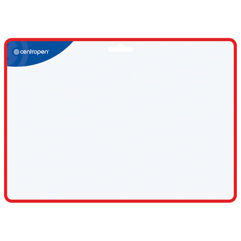 Доска двусторонняя маркерная А4 (297х210 мм), БЕЛАЯ/ЛИНИЯ, 2 маркера + салфетка, CENTROPEN, 7719, 577190201