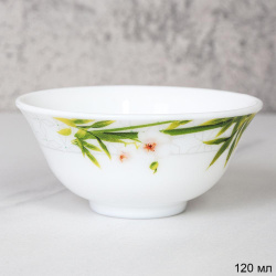 Пиала 120 мл 90 мм Розетка / FW40XN-(6773) /уп 3/72/ Бамбук с орхидеей