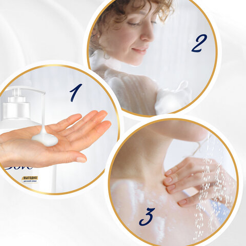 Крем-гель для душа 610 мл, DOVE "Глубокое питание и увлажнение"