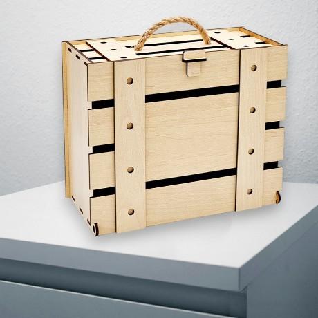 Чемоданчик ламинированный из HDF 19*23*11,5 см 