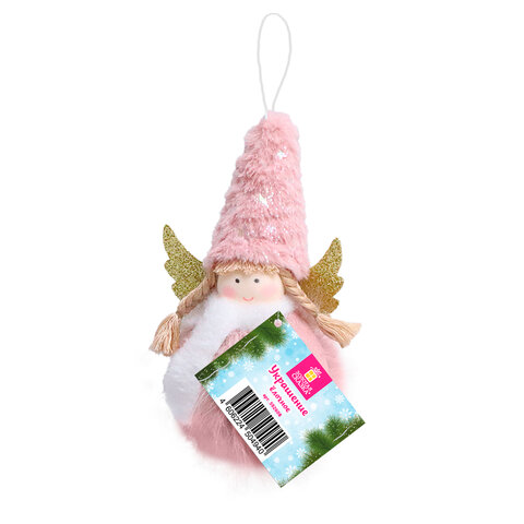 Украшение елочное 16 см, "Принцесса", полиэстер, ассорти 4 дизайна, ЗОЛОТАЯ СКАЗКА, 592608