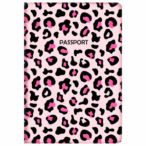 Обложка для паспорта "Cool Mix 2", 10 дизайнов ассорти, цветной принт, ПВХ, STAFF, 238859