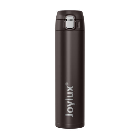 Термокружка 520 мл JOYLUX (ДЖОЙЛЮКС) ULTRA BROWN, нержавеющая сталь SUS304, коричневый матовый, 700279