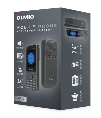 P33 Olmio (черный) Мобильный телефон