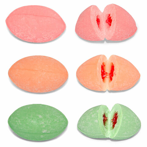 Конфета жевательная КИСЛАЯ АТАКА с кислым центром, ассорти 3 вкусов, 4,5 г, KA-1-1