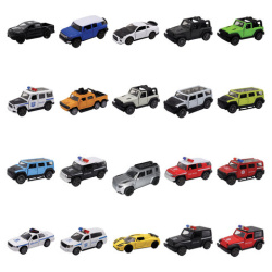 Машинка металлическая инерционная, открывающиеся двери, 1:32, ассорти 20 видов, FUNKY TOYS, FT1101