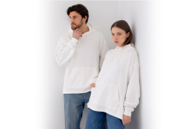 Худи оверсайз «Alpha.01» унисекс, Размер XL-2XL, Цвет молочный