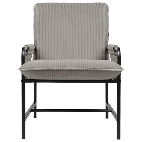 Кресло BRABIX "Gentle LC-300", ЛОФТ, пружинный блок, ткань велсофт (плюш), серое, 533142