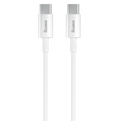 Кабель USB2.0, Type-C - Type-C, 1м, белый, OLMIO