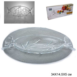 Конфетница 34x14,5x5 см / 1133 /уп 10/