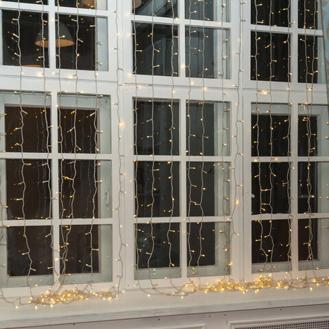 Электрогирлянда-занавес комнатная "Штора" 3х2 м, 306 LED, теплый белый, 220 V, ЗОЛОТАЯ СКАЗКА, 591334