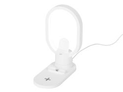 Беспроводная зарядная станция 4-в-1 «Portal» c лампой, 15 Вт, Цвет белый