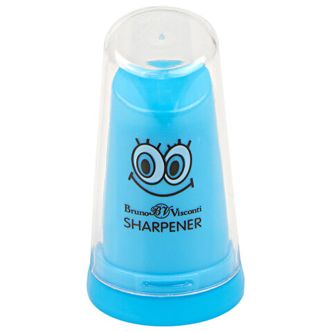 Точилка BRUNO VISCONTI "МОНСТРИКИ", с контейнером, 1 отверстие, пластиковая, ассорти, 35-0071