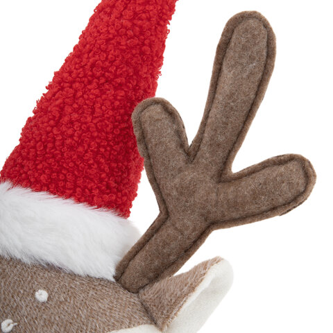 Украшение новогоднее интерьерное 40 см "Забавный оленёнок", полиэстер, ЗОЛОТАЯ СКАЗКА, 592509