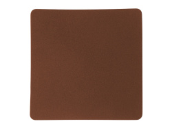 Патч «Квадрат», nubuk, Цвет коричневый