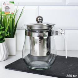 Чайник заварочный с ситом 350 мл / 8327C /уп 100/