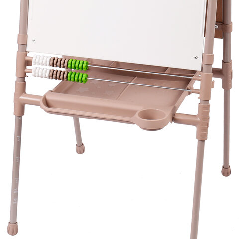 Мольберт растущий для мела/магнитно-маркерный 53х46 см, BRAUBERG "NIKA KIDS", БЕЖЕВЫЙ, 665759