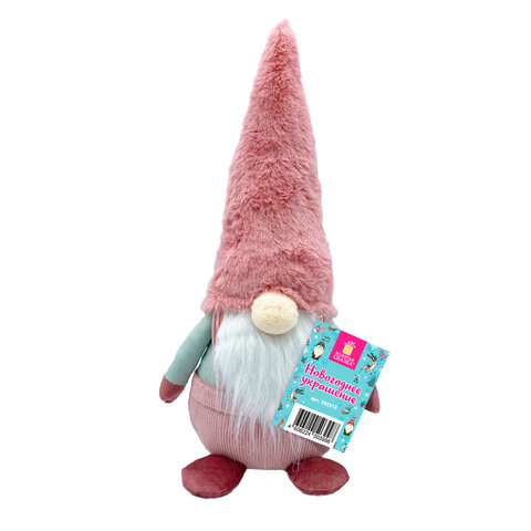 Украшение новогоднее интерьерное 41 см "Задумчивый Гном", полиэстер, ЗОЛОТАЯ СКАЗКА, 592513