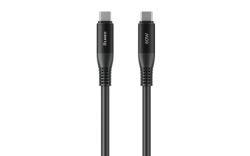 Кабель SHIELD, Type-C - Type-C, 60W, USB2.0, 1.2м, черный, OLMIO