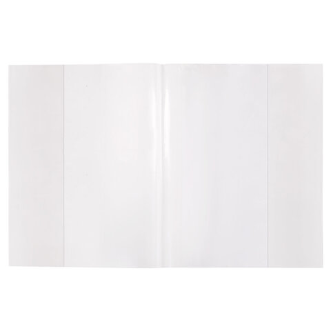 Обложки ПП для тетрадей и дневников, КОМПЛЕКТ 50 шт. + 2 шт. в ПОДАРОК, 60 мкм, 210х350 мм, прозрачные, ПИФАГОР, 274105