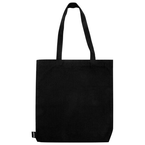 Сумка-шоппер BRAUBERG, канвас, 40х35 см, черный, "Minimal", 274649