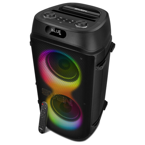 Колонка портативная SVEN PS-850, 100 Вт, TWS, Bluetooth, FM, USB, microSD, LED-дисп, черн, SV-022679