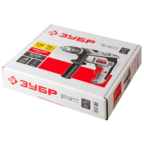 Дрель ударная 710 Вт, диаметр патрона 13 мм, ЗУБР Мастер ДУ-710 ЭРМ2