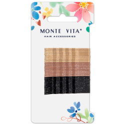 Невидимки для волос НАБОР 32 шт., 5 см, разные цвета, MONTE VITA, 457100