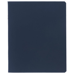 Тетрадь А5 96 л., HATBER, скоба, клетка, Soft-touch ламинация, SoloMatte "Сапфир", 96Т5лВ1