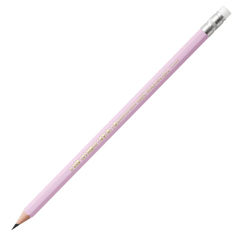 Карандаш чернографитный BIC, 1 шт., "Evolution Pastel", HB, с ластиком, корпус ассорти, 518306