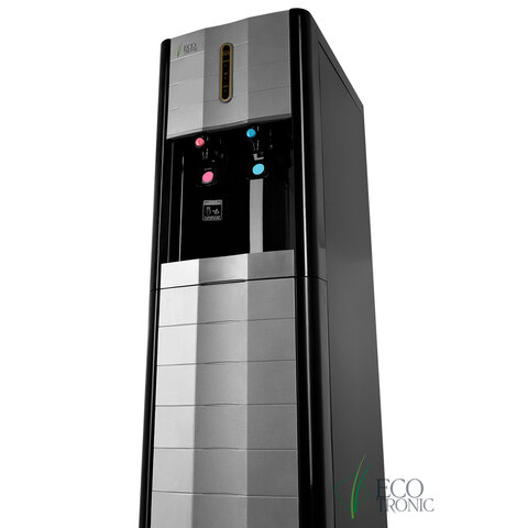 Пурифайер для воды ECOTRONIC V42-U4L, напольный, НАГРЕВ/ОХЛАЖДЕНИЕ КОМПРЕССОРНОЕ, 2 крана, черный, 3061