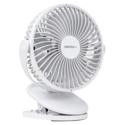 Вентилятор настольный CENTEK CT-5045, 4 режима, d=15 см, 5 Вт, белый