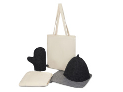 Банный набор с килтом «Healing Light», мужской, Цвет серый