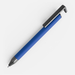 Ручка шариковая Standic с подставкой для телефона, синяя, 14,5х1,5 см