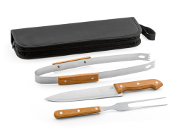 Набор для барбекю «GRILL», Цвет натуральный/серебристый, черный