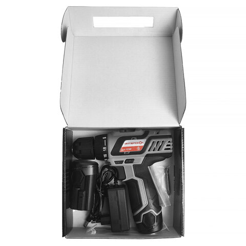 Дрель-шуруповерт безударная АККУМУЛЯТОРНАЯ, с двумя аккумуляторами 2 Ач, 18 В, ИНТЕРСКОЛ ДА-12ЭР, 434.2.2.20