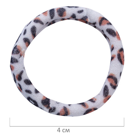 Резинки для волос НАБОР 6 шт., мягкие, средние, с принтом, MONTE VITA (МОНТЕ ВИТА), 457070