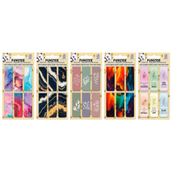 Закладки для книг МАГНИТНЫЕ, "АССОРТИ 5 ДИЗАЙНОВ ABSTRACTION", набор 6 штук, 60x20 мм, FUNSTER, 116653