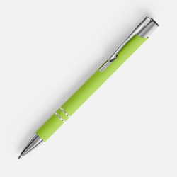 Ручка шариковая Keskus Soft Touch, зеленое яблоко, 13,7х0,8 см
