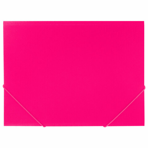 Папка на резинках А4 BRAUBERG PIXEL, маджента, до 300 листов, 0,5 мм, 273043