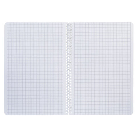 Тетрадь А4 80 л., HATBER, гребень, клетка, глянцевая ламинация, "Drops" (микс в спайке), 088870, 80Т4лВ1гр